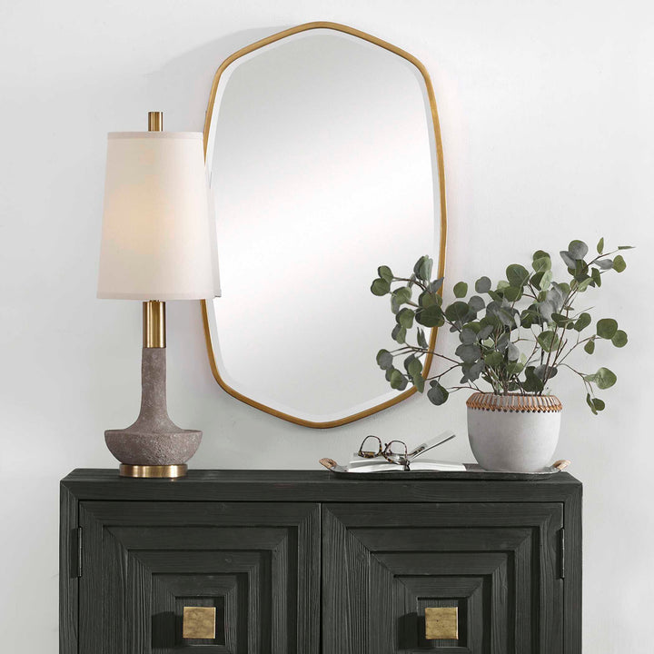 Duronia Antiqued Gold Mirror Accessories Uttermost