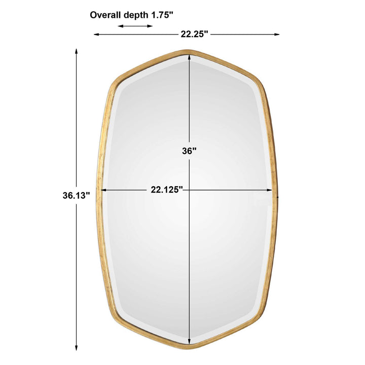 Duronia Antiqued Gold Mirror Accessories Uttermost
