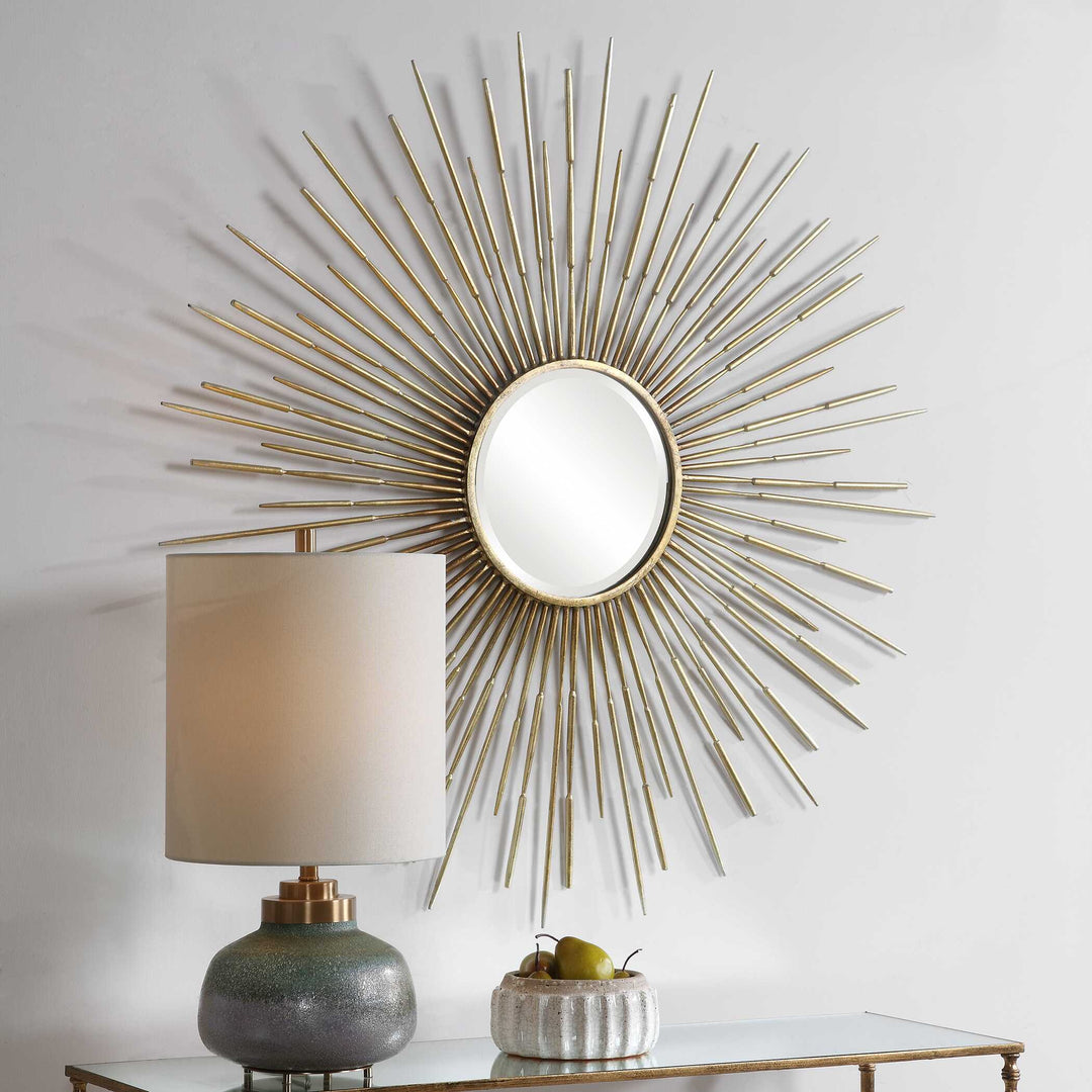 Golden Rays Starburst Mirror Accessories Uttermost