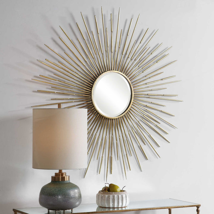 Golden Rays Starburst Mirror Accessories Uttermost