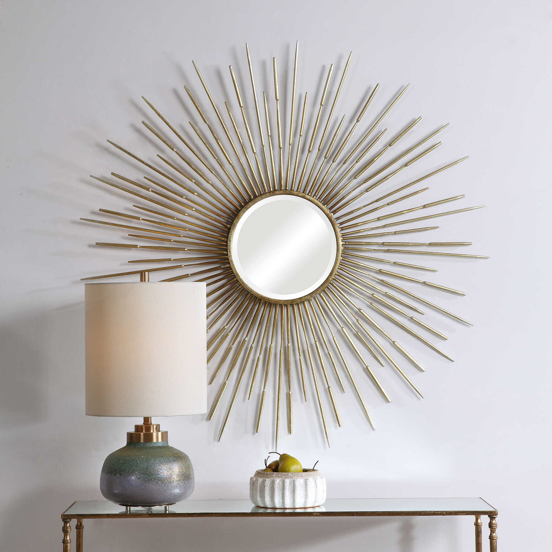 Golden Rays Starburst Mirror Accessories Uttermost