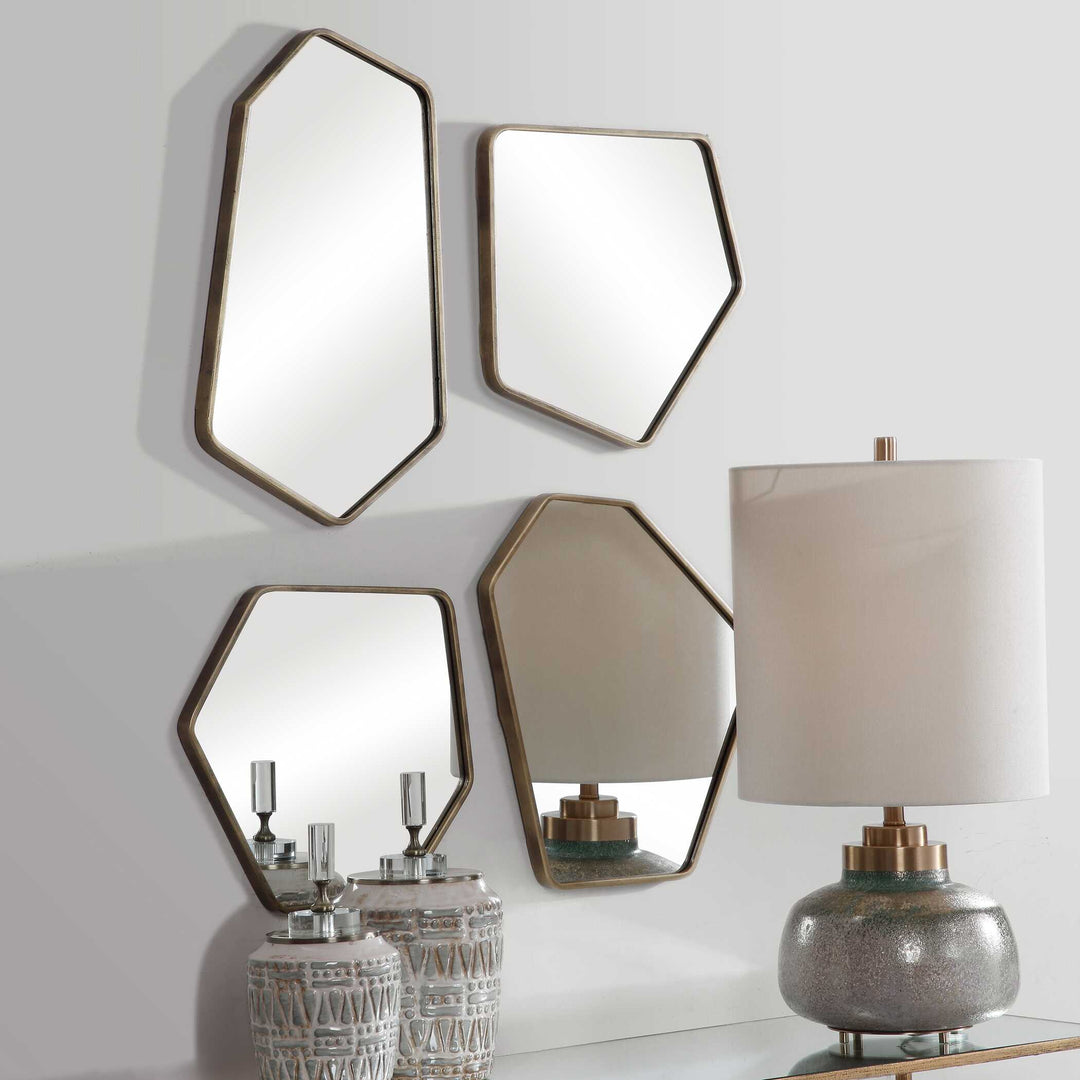 Linneah Modern Mirrors Set of 4 Accessories Uttermost