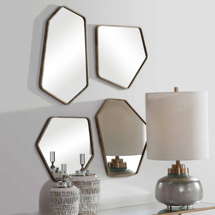 Linneah Modern Mirrors Set of 4 Accessories Uttermost