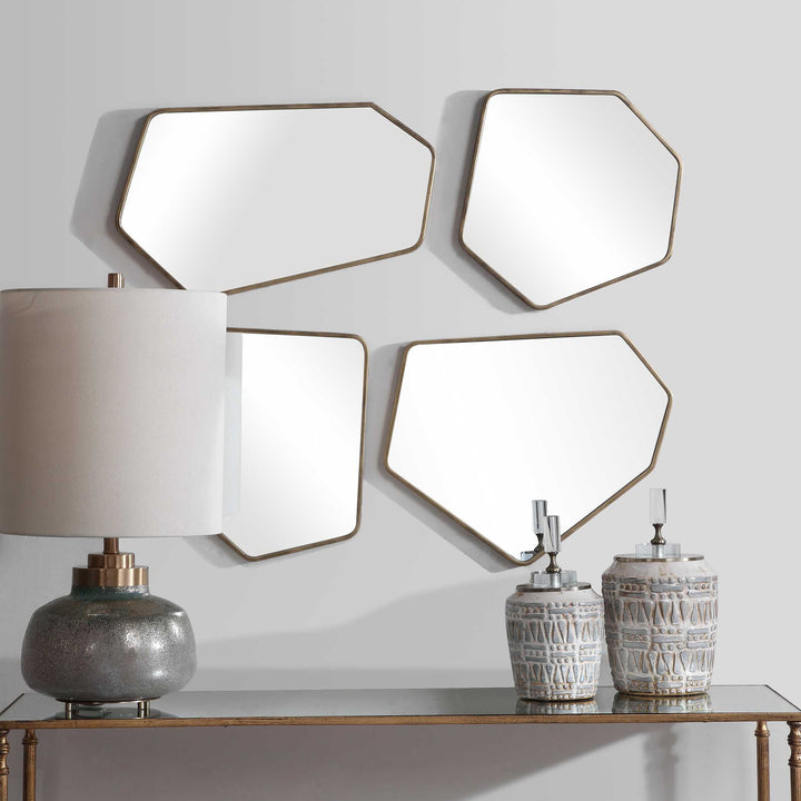 Linneah Modern Mirrors Set of 4 Accessories Uttermost