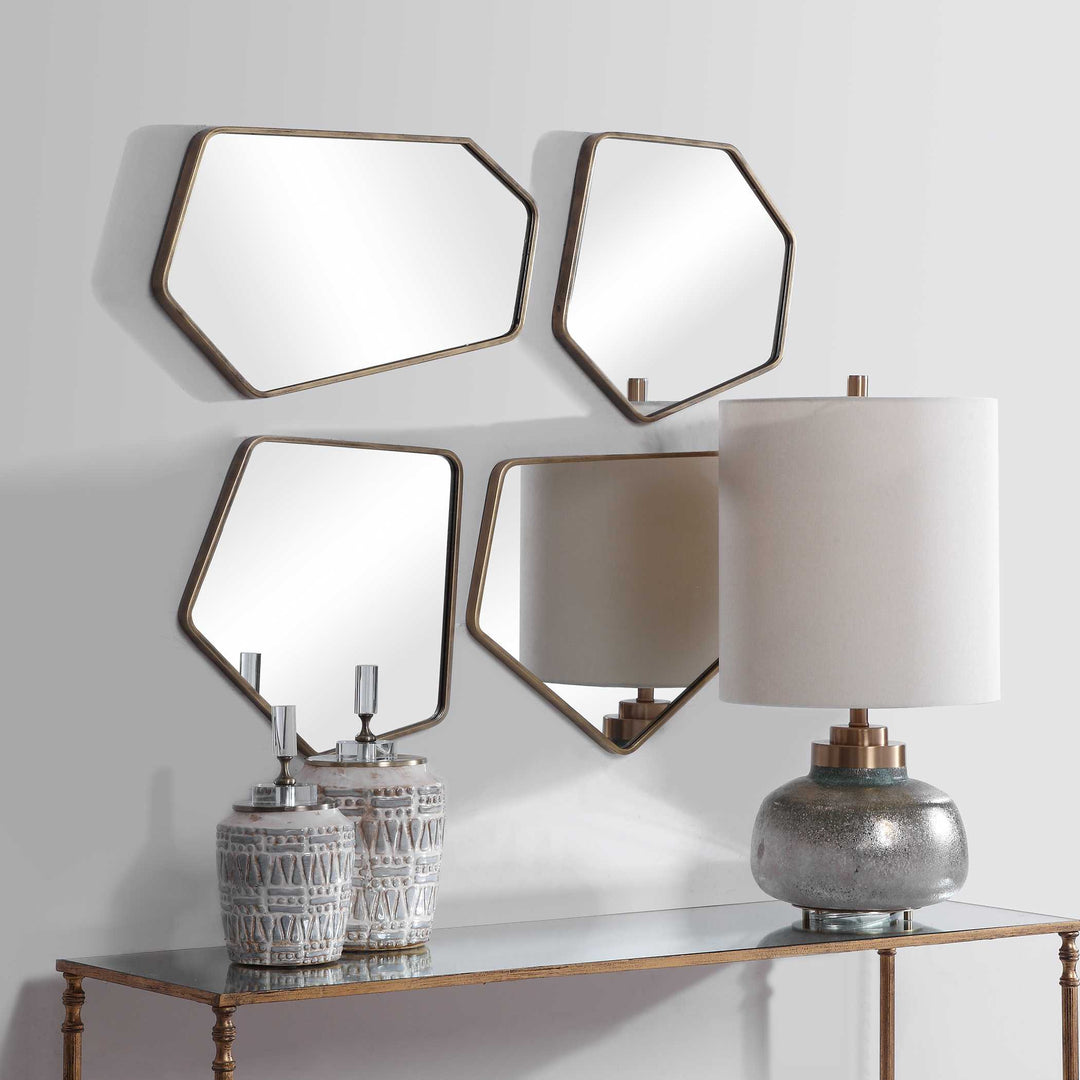 Linneah Modern Mirrors Set of 4 Accessories Uttermost