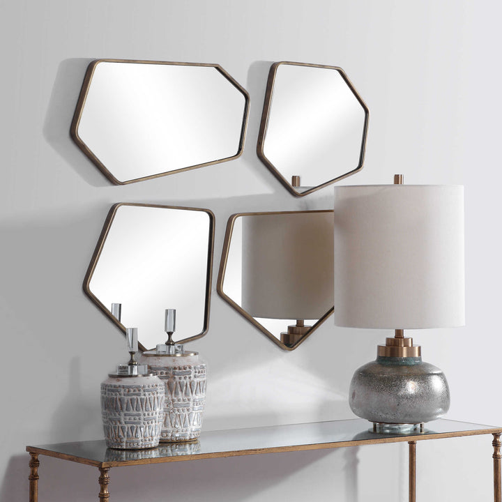 Linneah Modern Mirrors Set of 4 Accessories Uttermost
