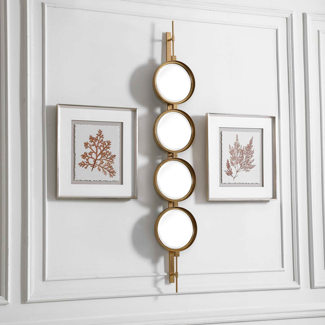 Button Gold Mirror Accessories Uttermost