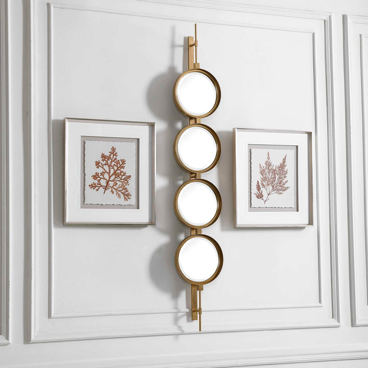 Button Gold Mirror Accessories Uttermost