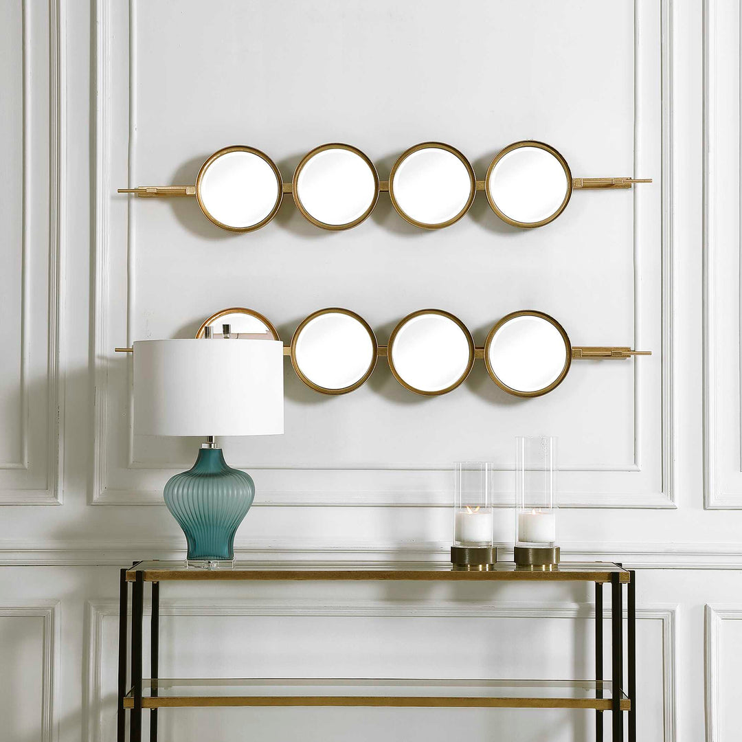 Button Gold Mirror Accessories Uttermost