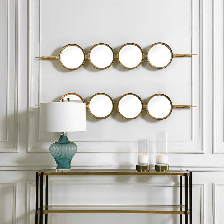 Button Gold Mirror Accessories Uttermost