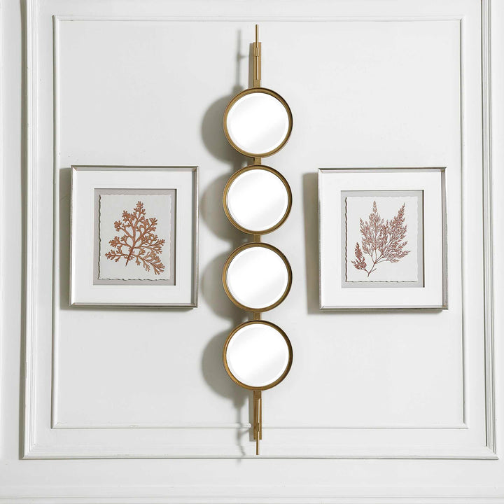 Button Gold Mirror Accessories Uttermost