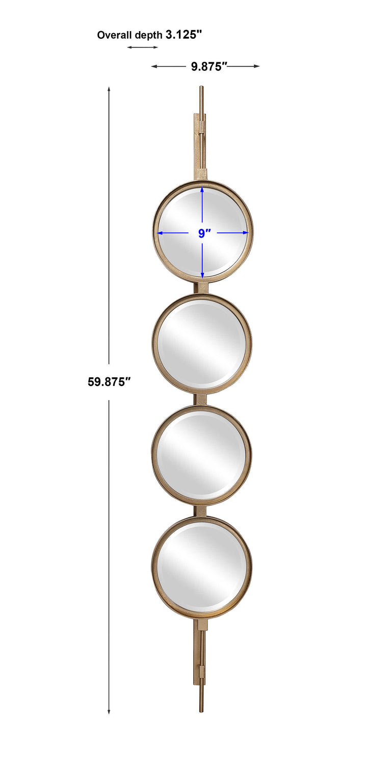 Button Gold Mirror Accessories Uttermost