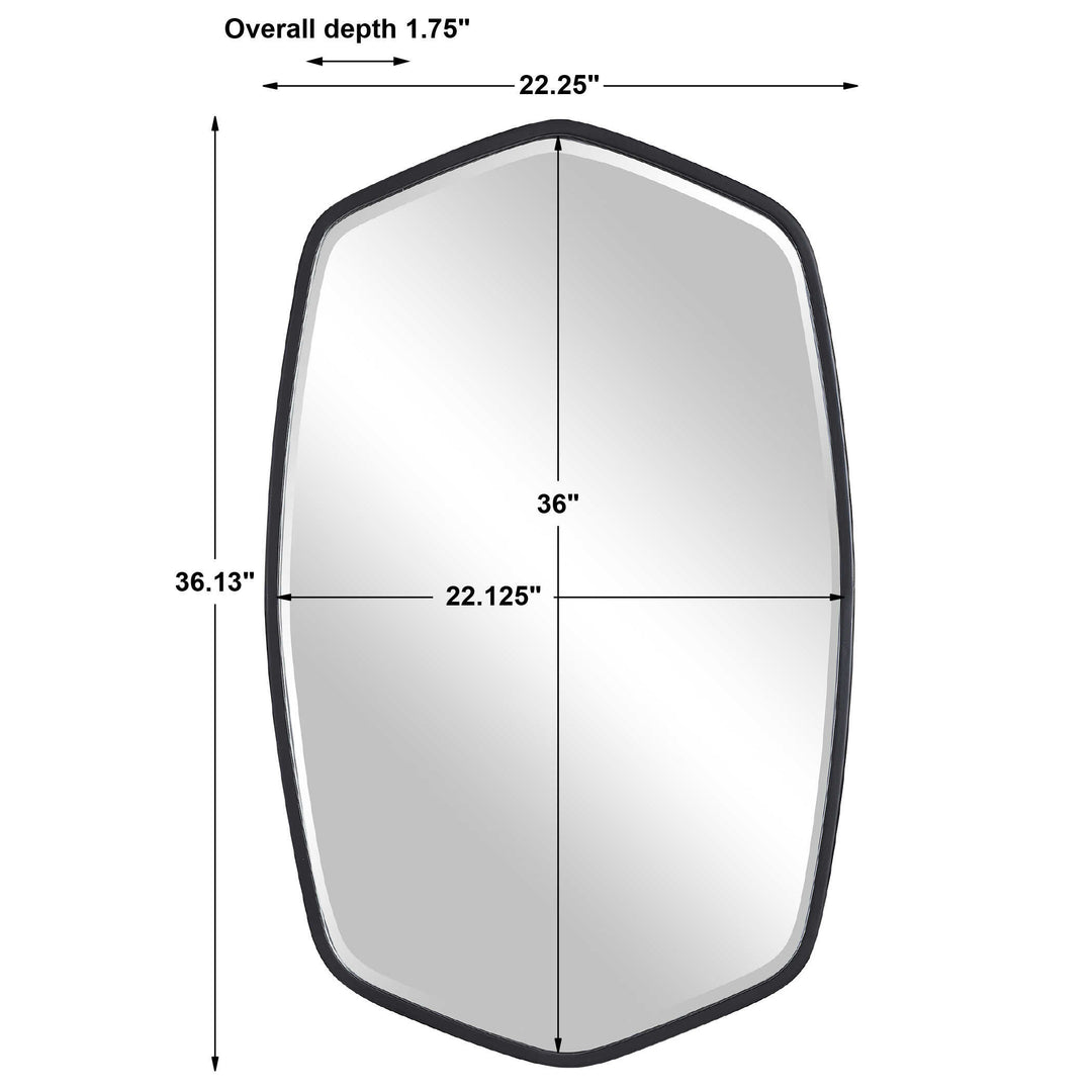 Duronia Black Iron Mirror Accessories Uttermost