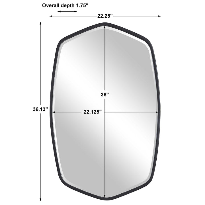 Duronia Black Iron Mirror Accessories Uttermost