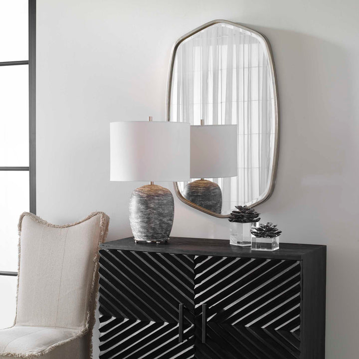 Duronia Brushed Silver Mirror Accessories Uttermost