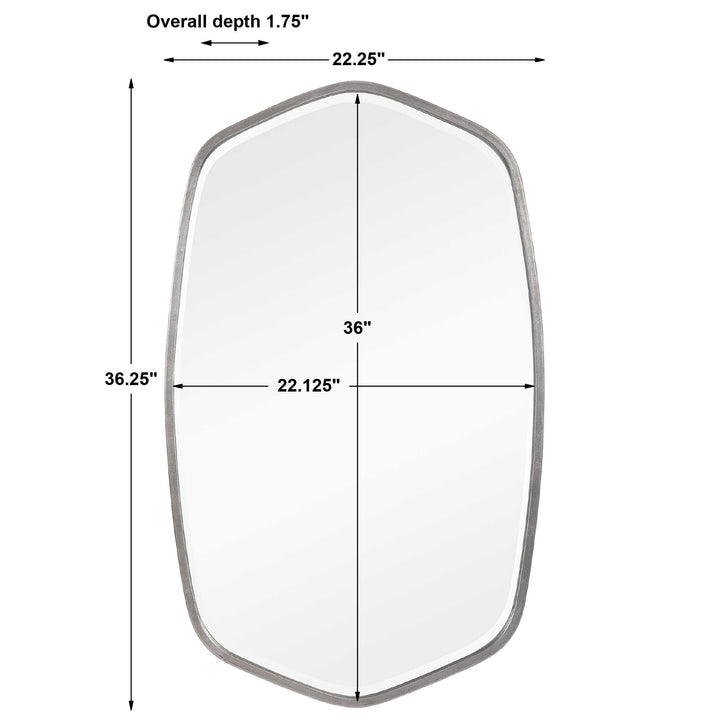 Duronia Brushed Silver Mirror Accessories Uttermost