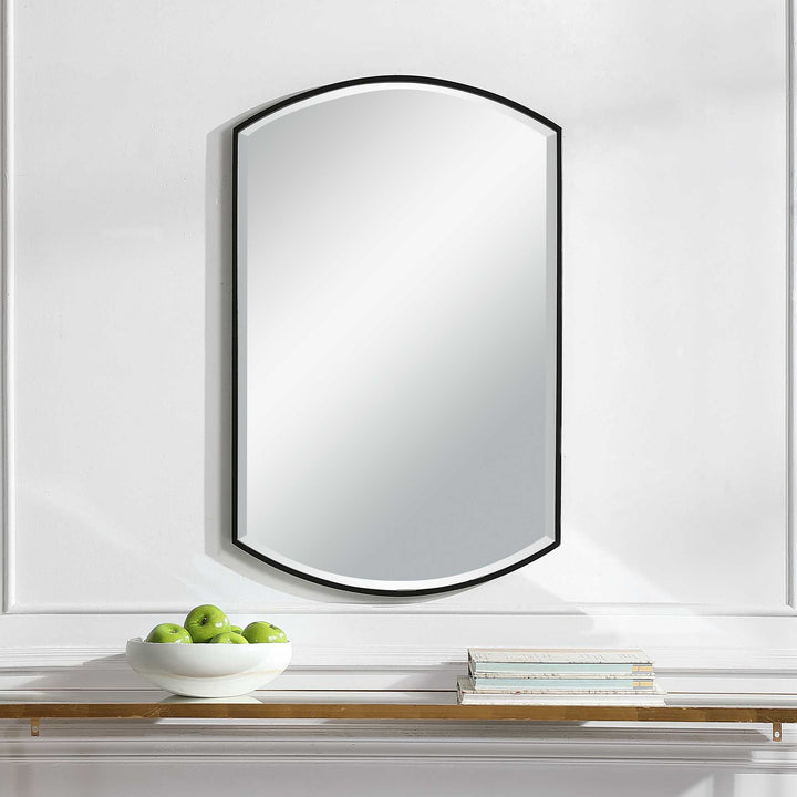 Shield Shaped Iron Mirror Accessories Uttermost