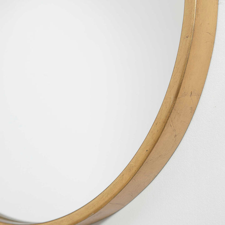 Varina Minimalist Gold Oval Mirror Accessories Uttermost