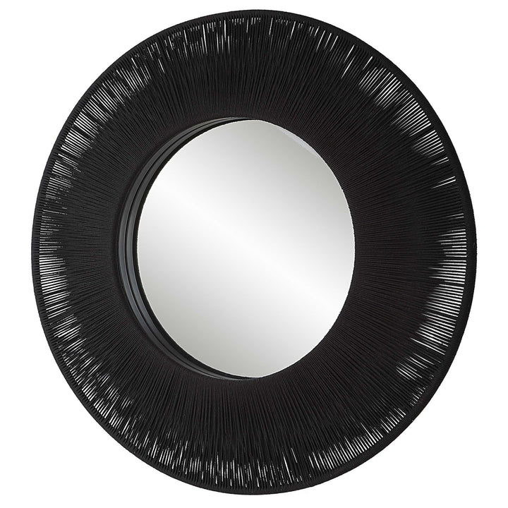 Sailor's Knot Black Round Mirror Accessories Uttermost
