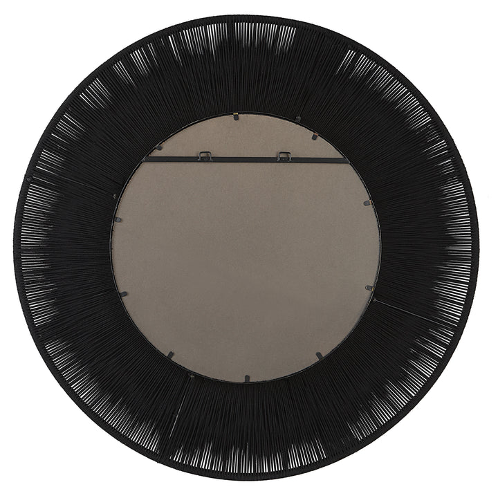 Sailor's Knot Black Round Mirror Accessories Uttermost