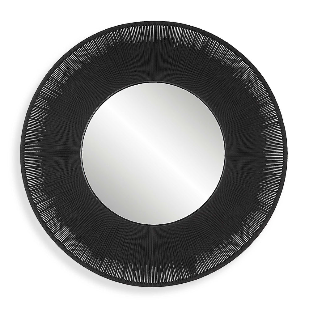 Sailor's Knot Black Round Mirror Accessories Uttermost