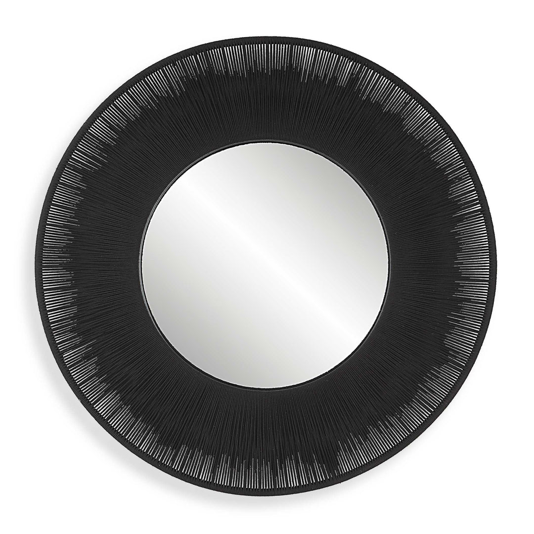 Sailor's Knot Black Round Mirror Accessories Uttermost