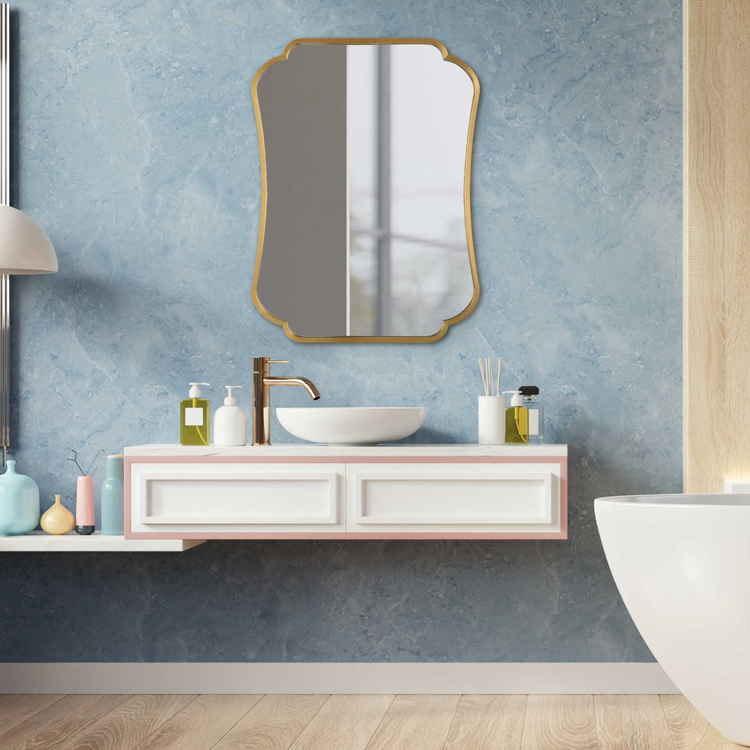 Athena Brushed Brass Mirror Accessories Uttermost
