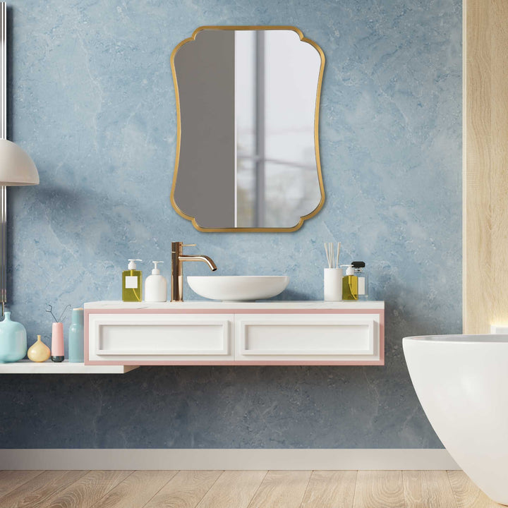 Athena Brushed Brass Mirror Accessories Uttermost