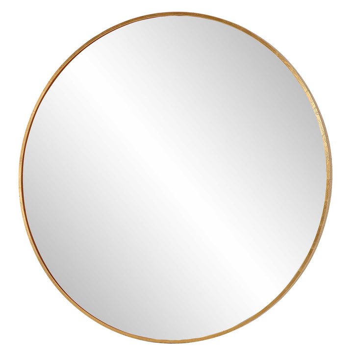 Junius Large Gold Round Mirror Accessories Uttermost
