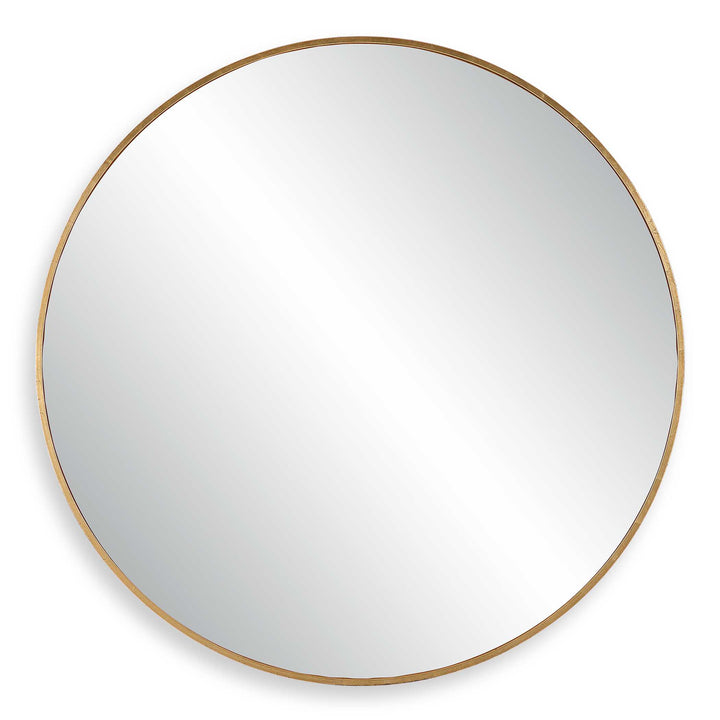 Junius Large Gold Round Mirror Accessories Uttermost