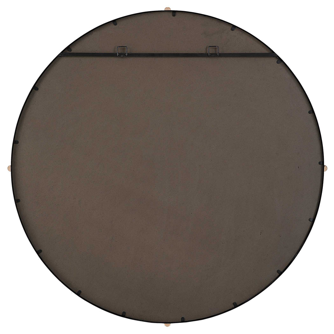Bonded Round Black Mirror Accessories Uttermost