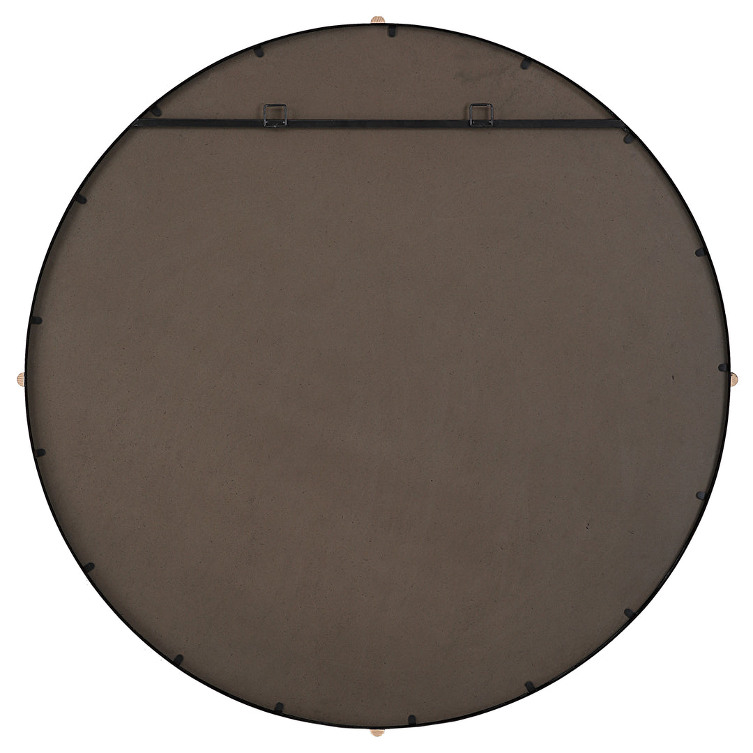 Bonded Round Black Mirror Accessories Uttermost