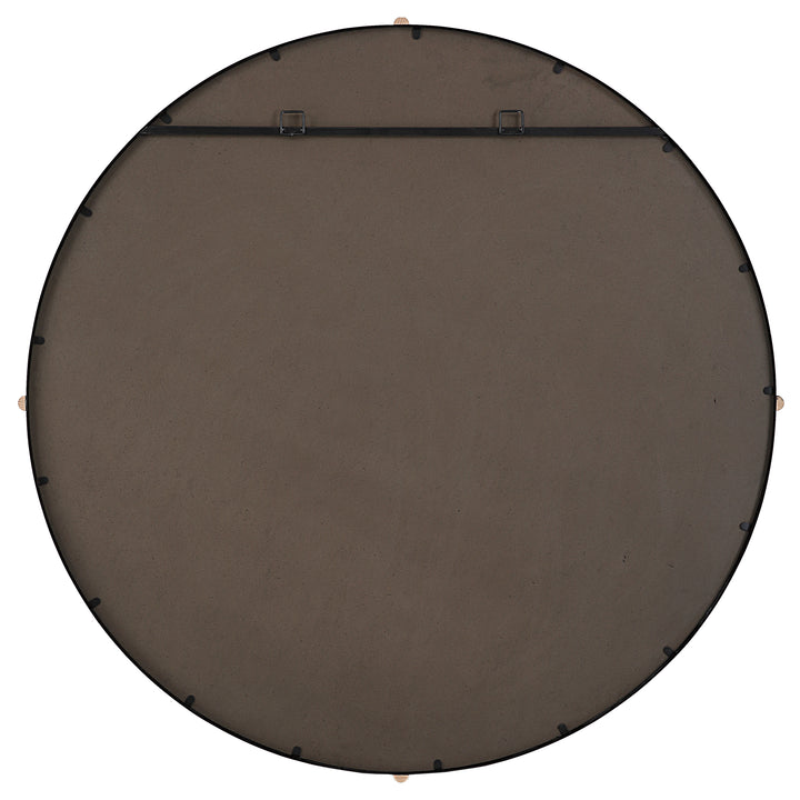 Bonded Round Black Mirror Accessories Uttermost
