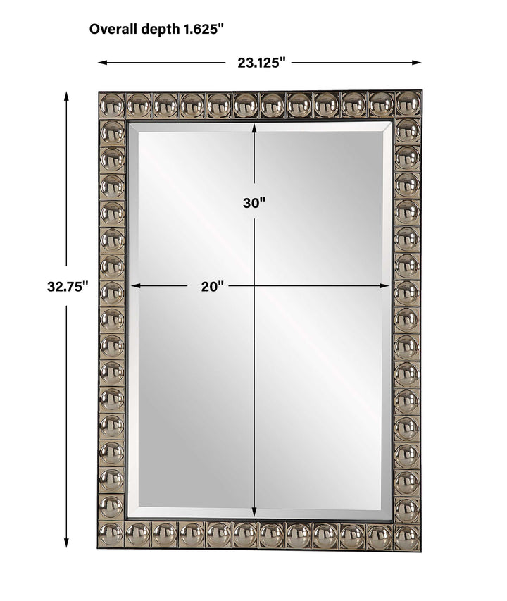 Silvio Tiled Vanity Mirror Accessories Uttermost