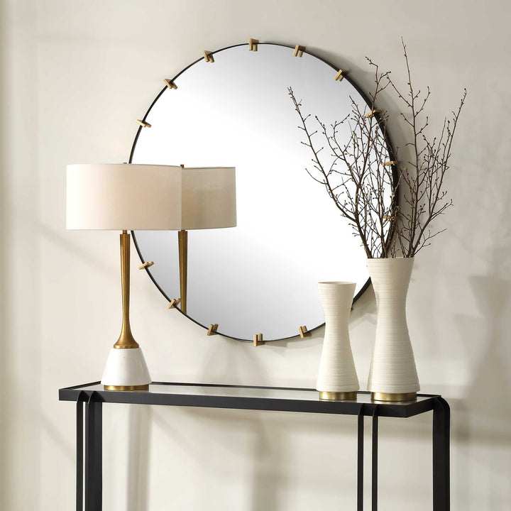 Pali Industrial Round Mirror Accessories Uttermost