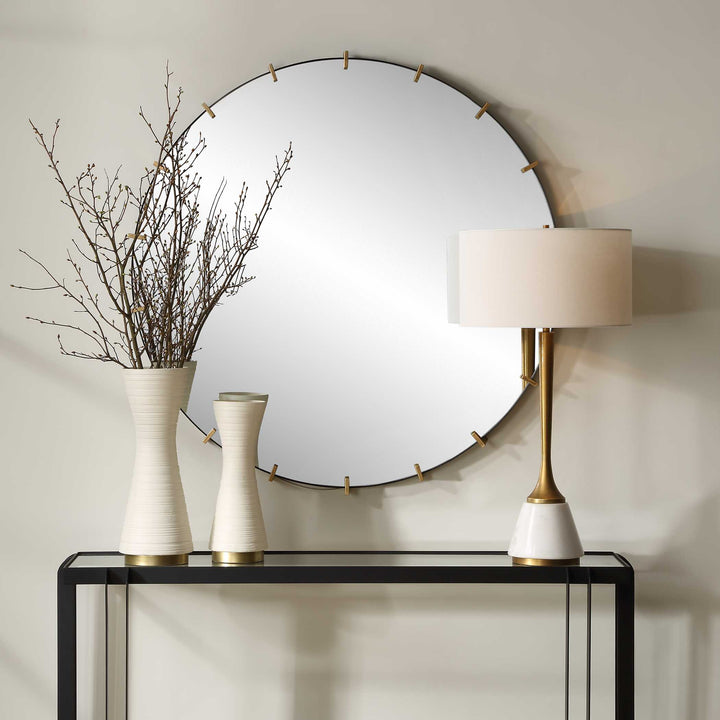 Pali Industrial Round Mirror Accessories Uttermost