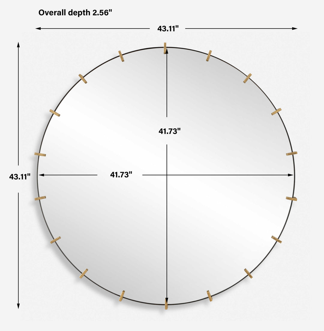 Pali Industrial Round Mirror Accessories Uttermost