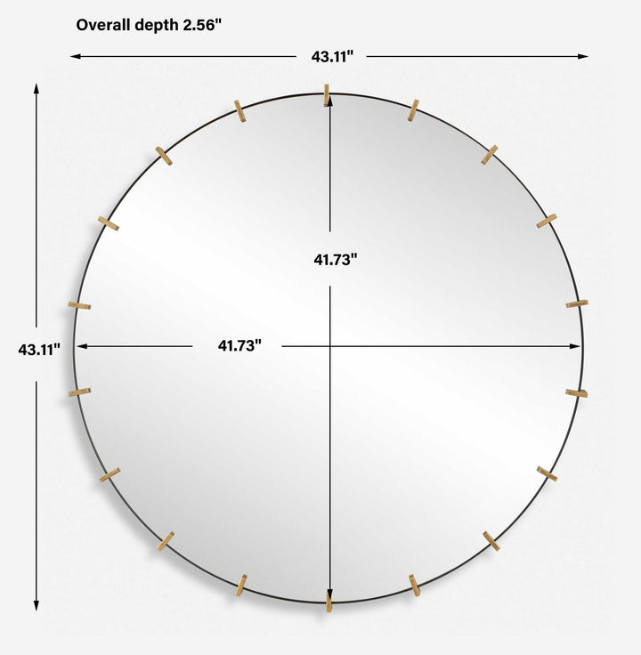 Pali Industrial Round Mirror Accessories Uttermost