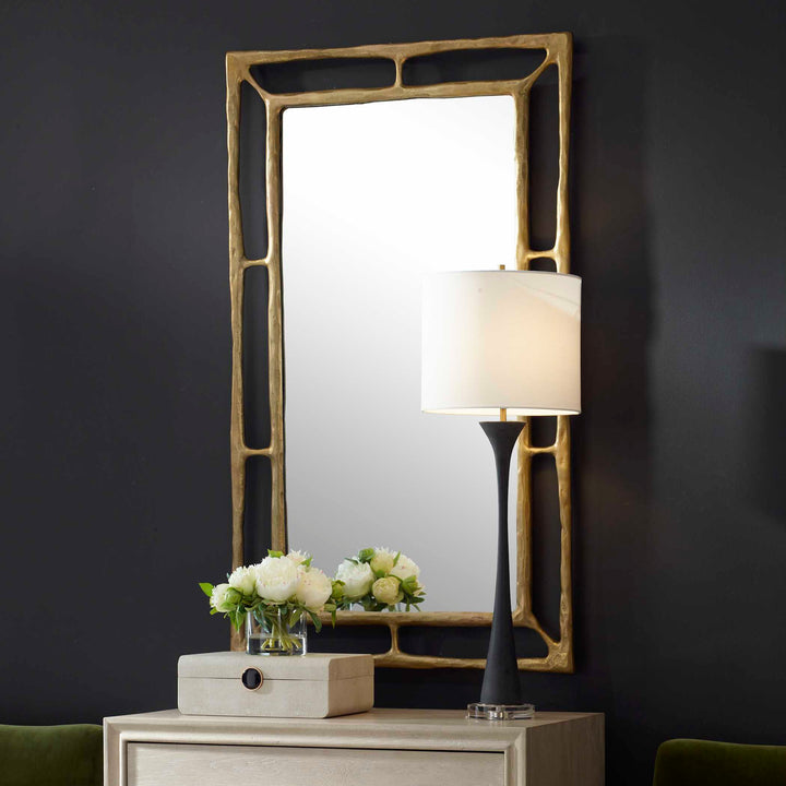 Felix Brass Rectangle Mirror Accessories Uttermost