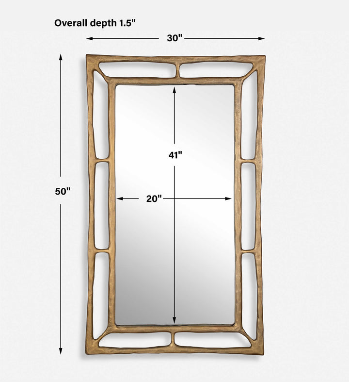 Felix Brass Rectangle Mirror Accessories Uttermost