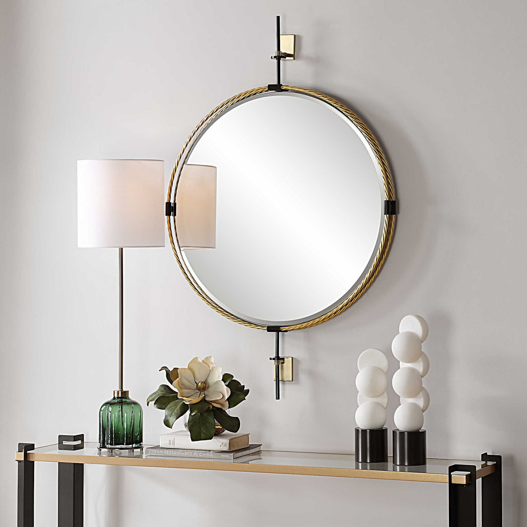 Guardrail Round Mirror Accessories Uttermost