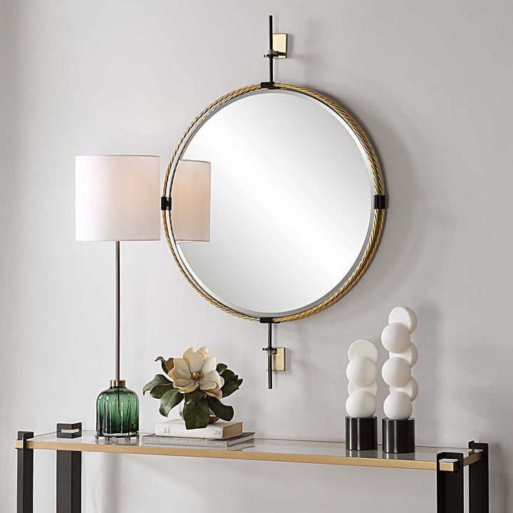 Guardrail Round Mirror Accessories Uttermost