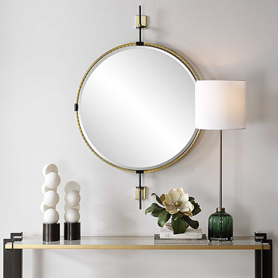 Guardrail Round Mirror Accessories Uttermost