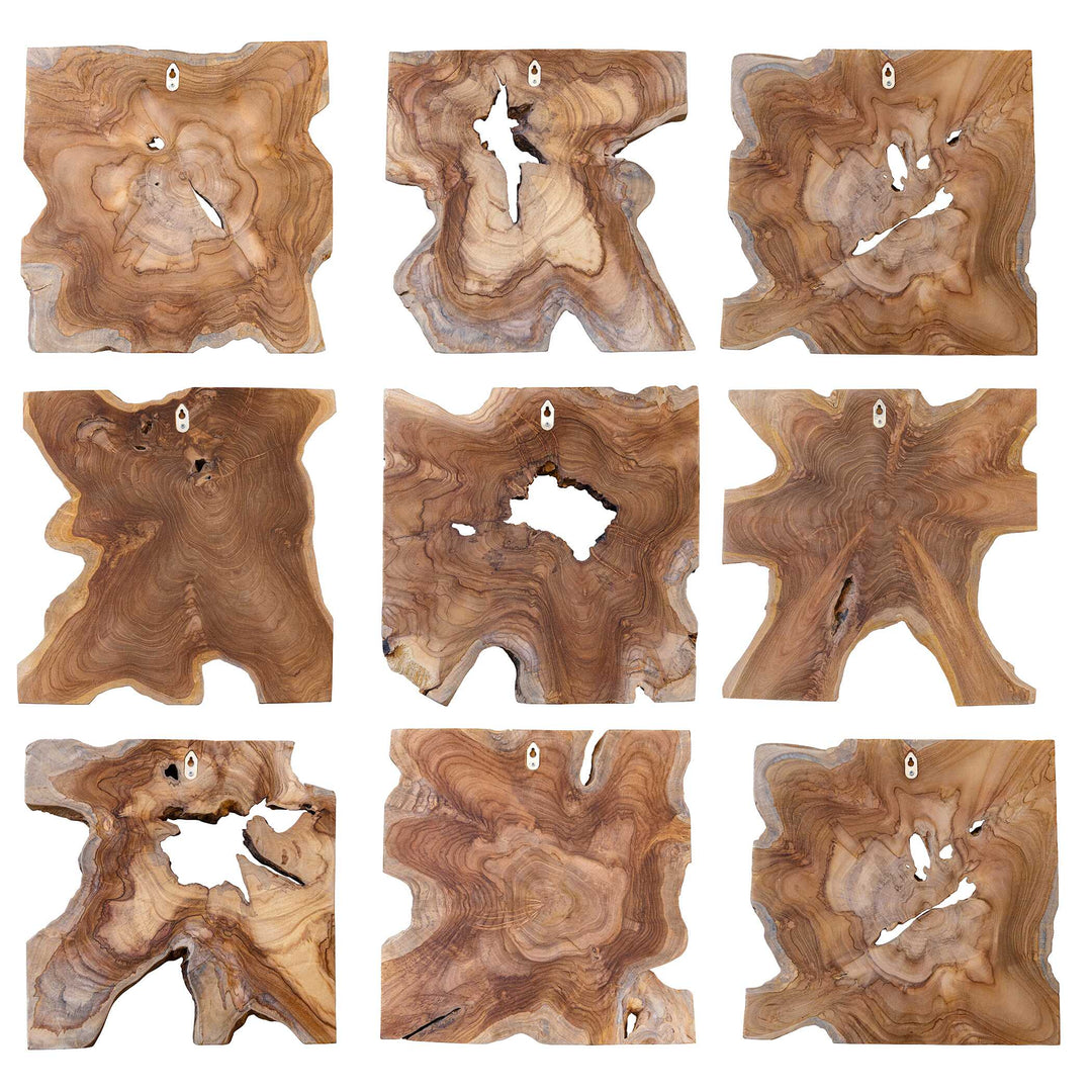 Talia Wood Wall Decor Set of 9 Accessories Uttermost