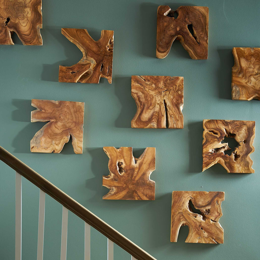 Talia Wood Wall Decor Set of 9 Accessories Uttermost