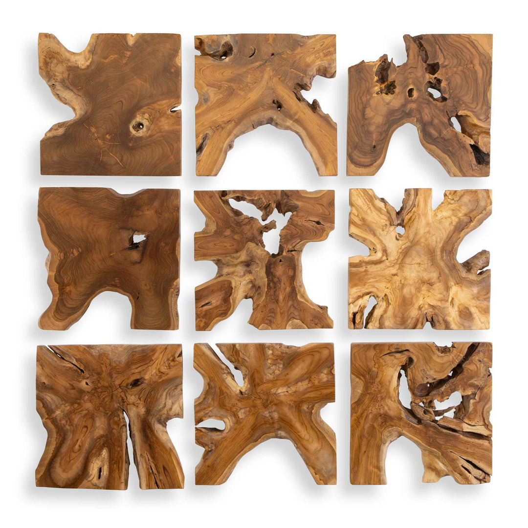 Talia Wood Wall Decor Set of 9 Accessories Uttermost