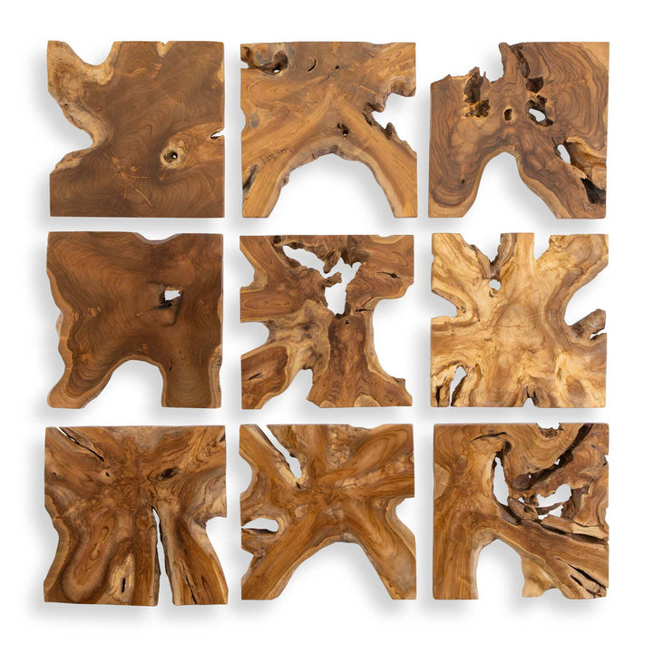 Talia Wood Wall Decor Set of 9 Accessories Uttermost
