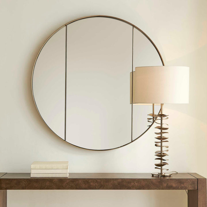 Amram Antique Brass Round Mirror Accessories Uttermost