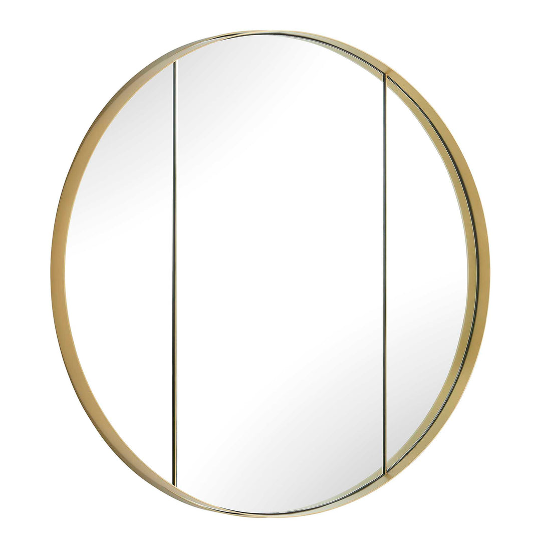 Amram Antique Brass Round Mirror Accessories Uttermost
