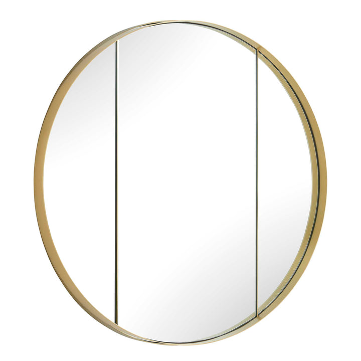Amram Antique Brass Round Mirror Accessories Uttermost